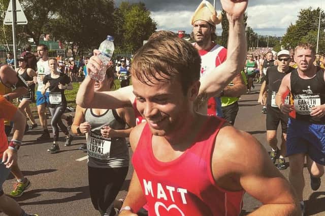 Matthew Vickers is running the virtual London Marathon in Doncaster on Sunday October 3.