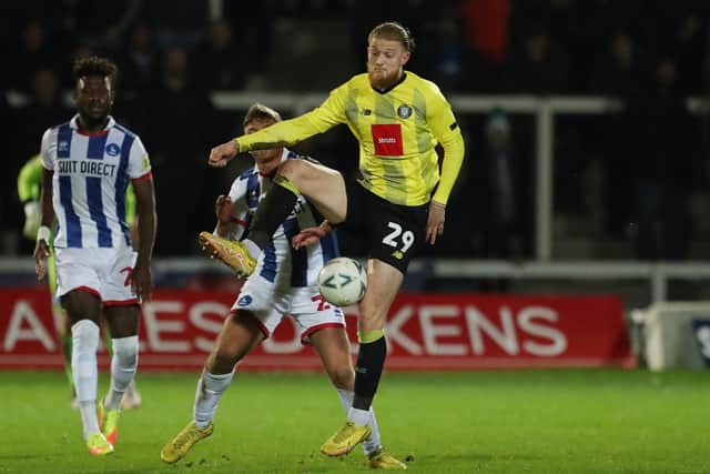 Luke Armstrong of Harrogate Town (credit: Mark Fletcher | MI News).