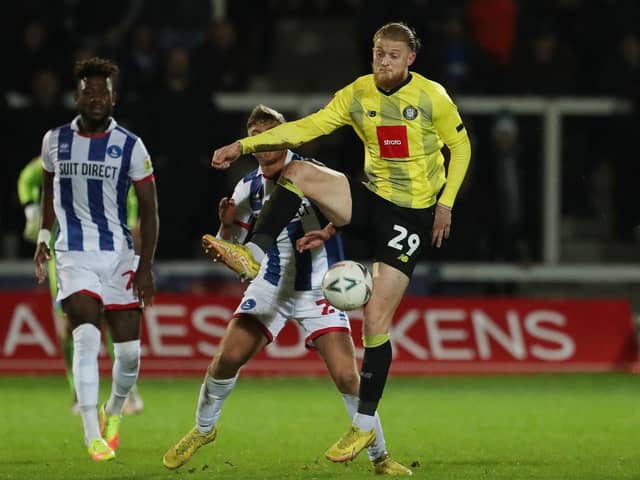 Luke Armstrong of Harrogate Town (credit: Mark Fletcher | MI News).