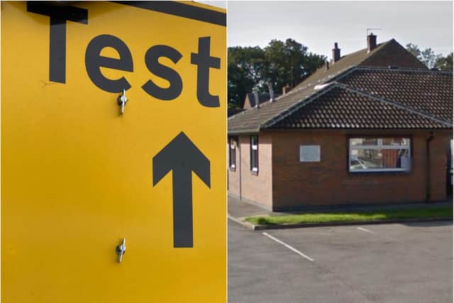 A mobile testing station has been set up at Doncaster's Linney Centre.