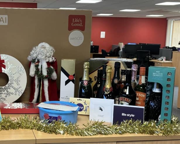 A festive raffle raised £6,000 for Bluebell Wood Children's Hospice