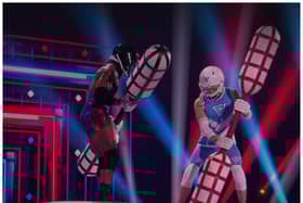 Finley Burkitt of Doncaster prepares to do battle on Gladiators (Photo: BBC).