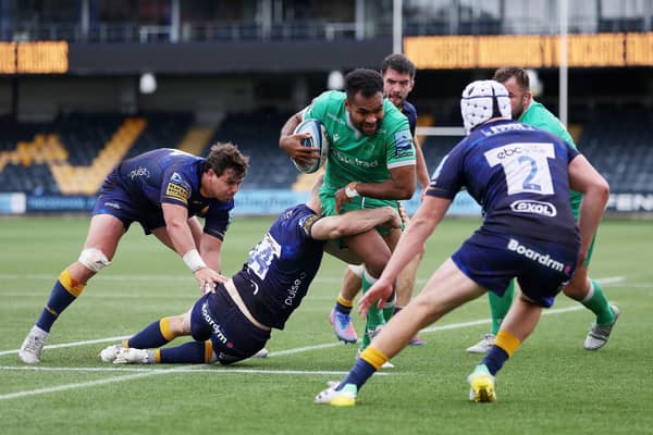 INCOMING: George Wacokecoke - pictured in action for Newcastle Falcons against Worcester Warriors - will line up for Doncaster Knights next season. Picture: Matthew Lewis/Getty Images