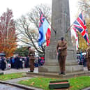 A previous Remembrance service at Doncaster Cenotaph.