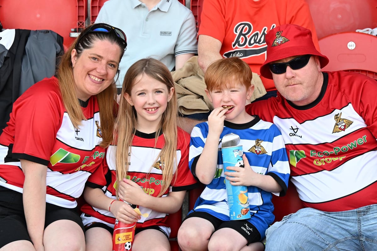 37 pictures of the Doncaster Rovers fans who watched the gutting play-off defeat to Crewe Alexandra