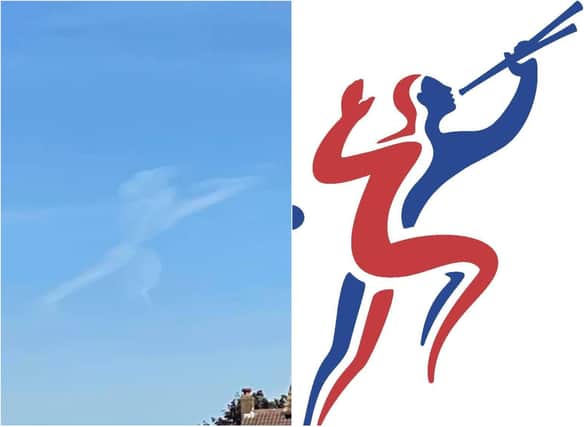The cherub cloud, similar to the old BT logo, was spotted over Doncaster. (Photo: Jamie Linford).