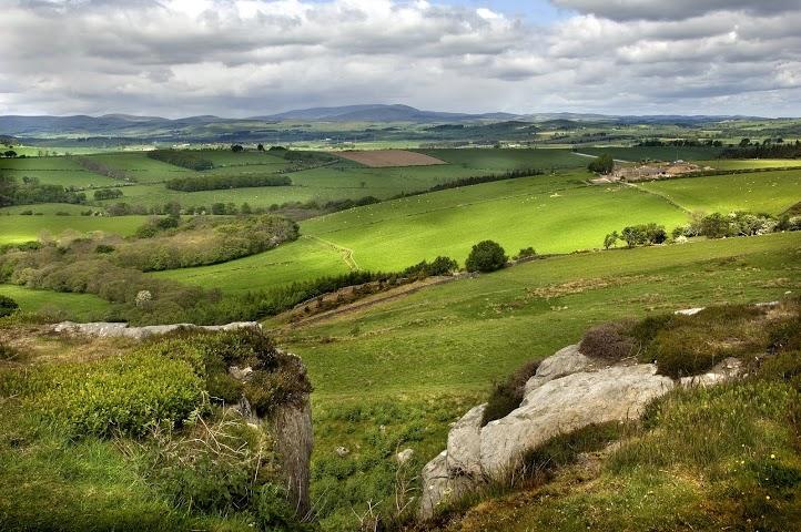 Corby's Crag on the Alnwick Moor road between Alnwick and Rothbury, with unrivaled views of the Cheviots. The scene which takes in the ruined Edlingham Castle was used in the poster for the first Hobbit film.