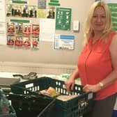 Sandra Edwards at Doncaster Foodbank