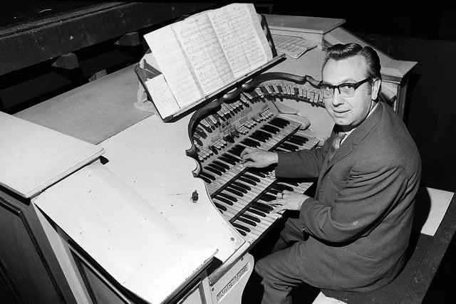 Granada Cinema organist pictured in 1968