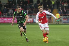 Harry Toffolo in action for Doncaster Rovers.