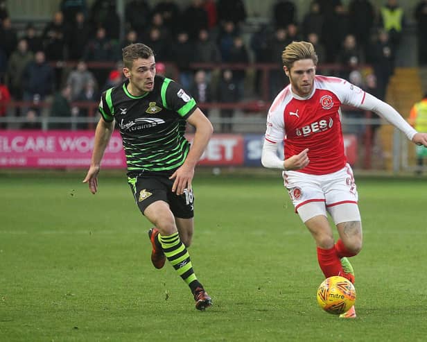 Harry Toffolo in action for Doncaster Rovers.