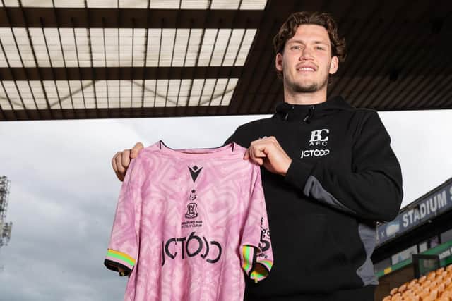 LOOKING FORWARD: Bradford City's Joe Wright. Picture courtesy of BCAFC