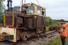 Wagonmaster LM336 being delivered to The Old Peatworks on Crowle Moors, Home of Crowle Peatland Railway.