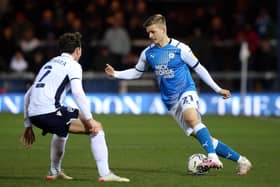 Joe Tomlinson (right) in action for Peterborough. Photo: Joe Dent/theposh.com.