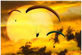 A woman mistook paragliders in the skies above Doncaster, thinking it was an attack by Hamas.