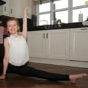 Molly Marsh, aged 11, after being picked for the production of Oliver. Picture: Andrew Roe