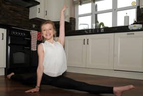 Molly Marsh, aged 11, after being picked for the production of Oliver. Picture: Andrew Roe