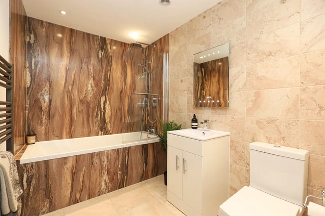 How about this for a luxurious statement bathroom?