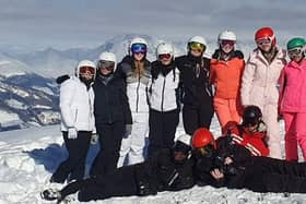 The Armthorpe group spent five days skiing in Italy