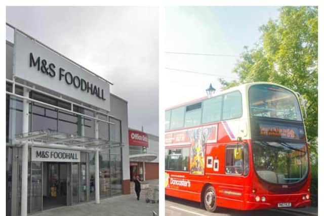 A bus route serving Doncaster's new Marks and Spencer store will be introduced.