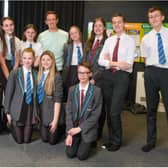 Sam Lathwood dropped into Ridgewood School to pass on tips to pupils. (Photo: Dean Atkins).