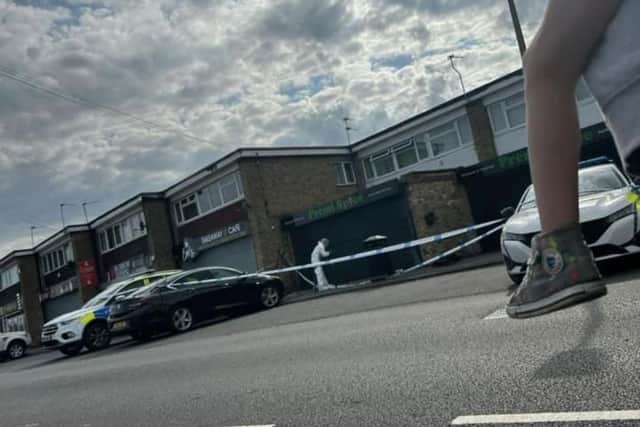 A police cordon has been in place in Dunscroft.