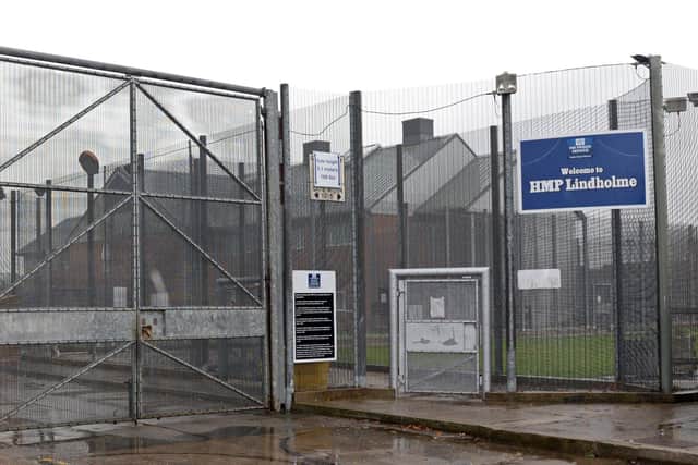 A prisoner at HMP Lindholme, pictured, has been given more time behind bars after he threw excrement and urine at two prison officers.