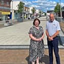 Charlotte Robinson - Commercial Management Surveyor at Barnsdales, and Trevor Gyllenspetz - Centre Manager for Aycliffe Town Centre.