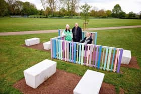 The new seating area has been installed in a Doncaster park.