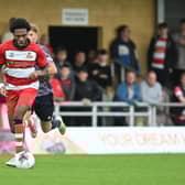 Deji Sotona in action for Doncaster Rovers.