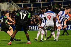Doncaster's Bobby Faulkner brings Doncaster level midway through the second half.