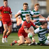 Doncaster Knights in action at Ealing Trailfinders last year. Photo: Alex Davidson/Getty Images