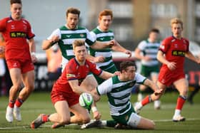 Doncaster Knights in action at Ealing Trailfinders last year. Photo: Alex Davidson/Getty Images