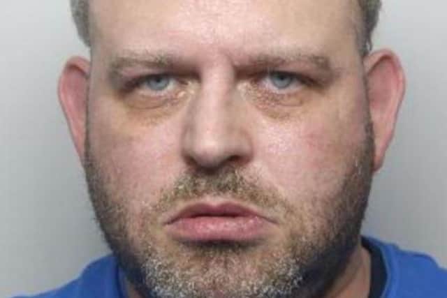 Pictured is Nigel Robertson, aged 40, of Broomhouse Lane, Edlington, Doncaster, who was sentenced to 54 months of custody with a five-year extension to his custodial licence period after he pleaded guilty to harassing his mother, to assault occasioning actual bodily harm against his mother, and to assault by beating against another woman.