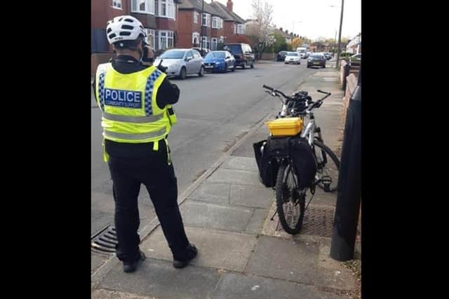 Police carrying out a speeding op near Bennetthorpe yesterday