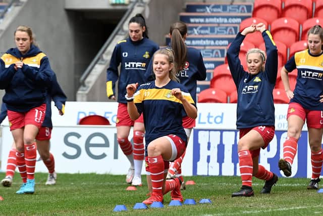Doncaster Rovers Belles started the new season with a thrilling win at Lincoln City. Picture: Andrew Roe/AHPIX LTD