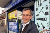 The owner of Cantley DIY and More has blasted Nick Fletcher for a photo in front of his shop.