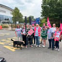 BT workers in Doncaster have staged two days of strike action. (Photo: CWU).