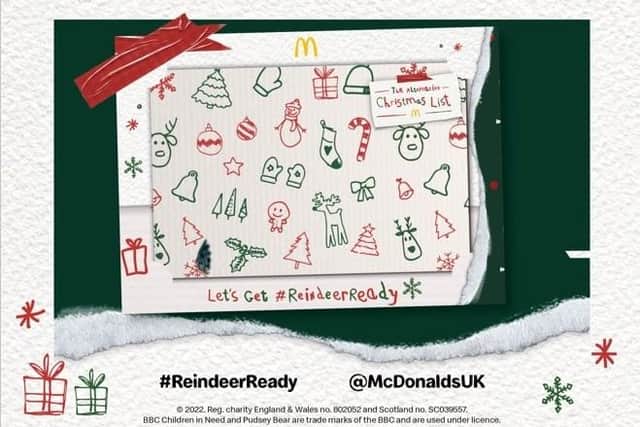 McDonald’s UK is bringing some festive magic to Doncaster in the shape of a #ReindeerReady Christmas Card Tour