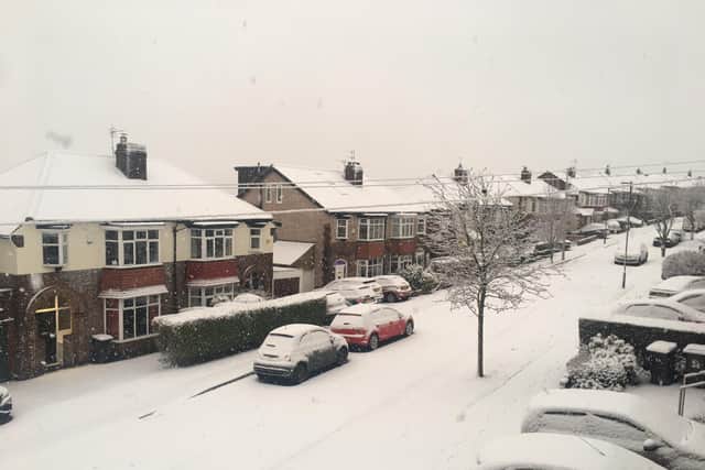 Snow is causing chaos on South Yorkshire's roads this morning
