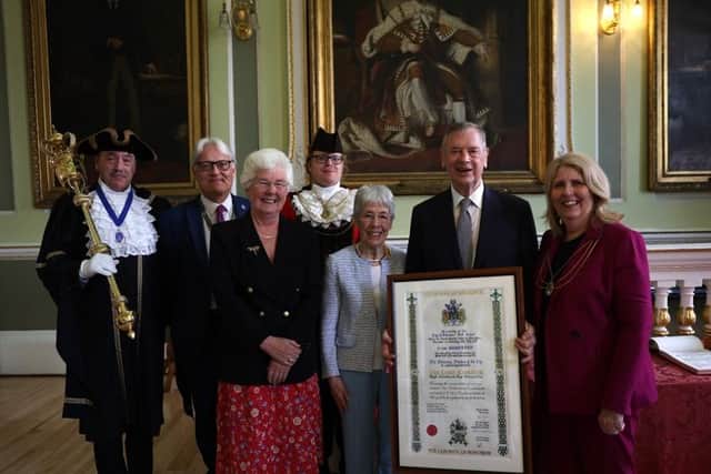 Baron Kirkham has been awarded the Freedom of Doncaster, the city's highest honour.