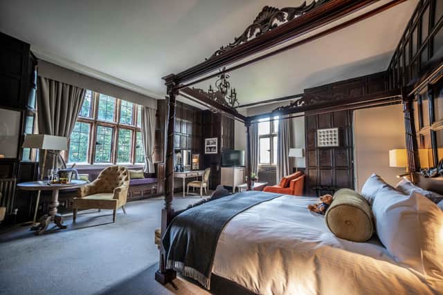 Billesley Manor Hotel has 71 bespoke bedchambers set in the manor and its surrounding stone barns.