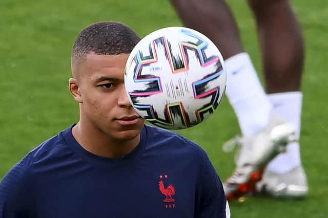 France forward Kylian Mbappe. Photo by FRANCK FIFE/AFP via Getty Images