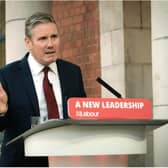 Sir Keir Starmer delivering a speech in Doncaster earlier this year.