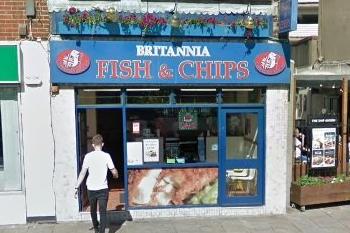 Britannia Fish and Chips in The Hard, Portsea comes recommended by Tripadvisor