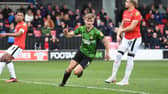 Doncaster's George Miller celebrates his goal