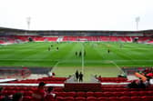 Doncaster Rovers' home ground, the Eco-Power Stadium.