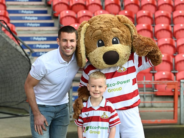Former Doncaster Rovers favourite Matty Blair was in attendance for the match.