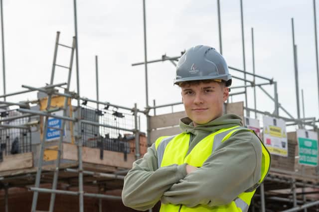 Harron Homes Apprentice Bradley Panks.