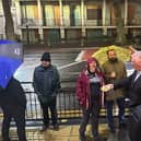 Controversial Tory MP offered free food to a "hostile mob of left wing activists" as a "peace offering" outside a Doncaster hotel. (Photo: Facebook/Lee Anderson).